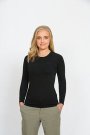 Women's Long Sleeve Merino Crew Neck T-Shirt
